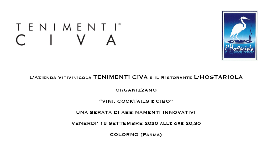 Vini, Cocktails e Cibo una serata di abbinamenti innovativi con Tenimenti Civa